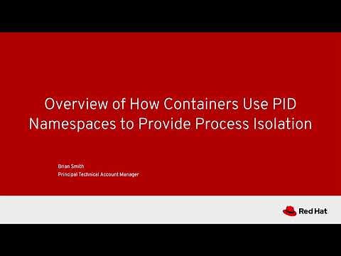 How containers use PID namespaces to provide process isolation
