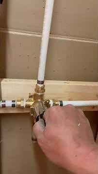 Shower valve with pex pipe installation #diyprojects #plumbing #diy #homemade