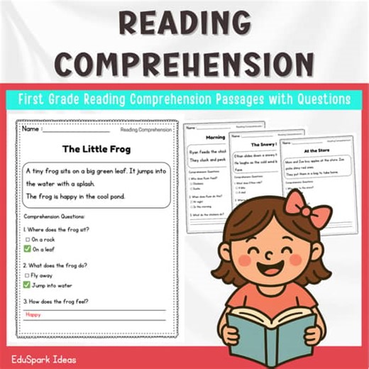 First Grade Reading Comprehension Passages with Questions