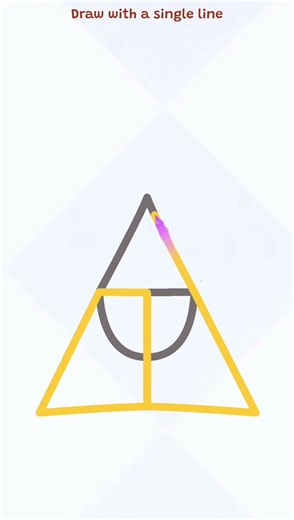 draw with a single line #drawline #gameandroid