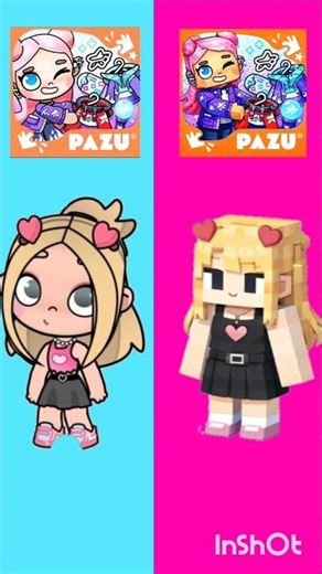 Avatar World Characters With Minecraft #avatarworld #tocaboca #avatarworldgame