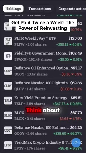 This expert reveals an unconventional approach to maximizing a Roth IRA: harnessing the power of ultra-frequent dividend reinvestment. Picture this: getting paid from a single share *twice every single week*, letting those dividends immediately compound over 20 years. That consistent, bi-weekly cash flow is the secret sauce for exponential wealth building. See the breakdown of this high-yield, long-term financial blueprint. #DividendInvesting #RothIRA #FinancialFreedom #WealthBuilding #CompoundI