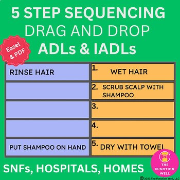 5 Step Sequencing Task - ADLs, IADLs - Cognitive Therapy, Adult Speech Therapy