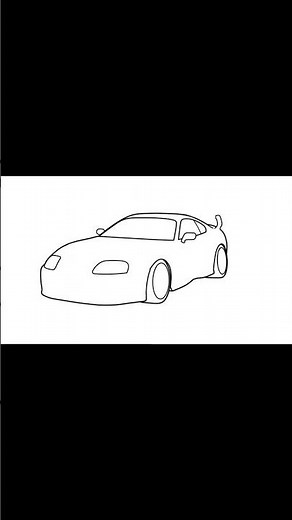 How to Draw a Toyota Supra (Step by Step)
