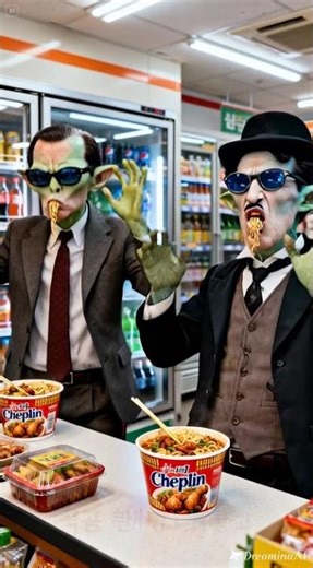 These Aliens Can't Handle Ramen #aliens #funny #foodchallenge