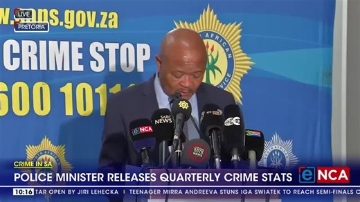 encanews | [LIVE NOW 🔴] Police Minister Senzo Mchunu is releasing the Quarterly Crime Statistics for the last quarter of 2024. Tune in to #eNCA... | Instagram