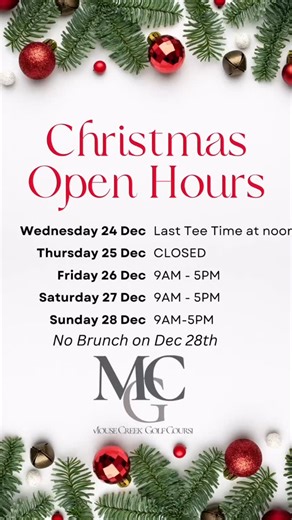 Let’s play golf!!! Enjoy some time outside with your family! Note hours for each day! | Mouse Creek Golf Course | Facebook