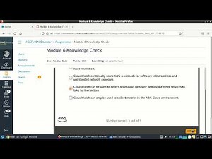 AWS Security Foundations Module 6 Knowledge Check