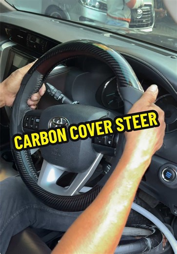 Carbon Nappa Cover Steer Installation