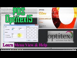 Learn Optitex:How to use function in Menu View & Help