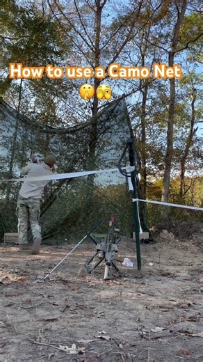 Task: Set up camo net. Outcome: Tactical golf simulator. Standard met ✅#golf #golfer #army #humor