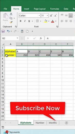 Sort From Left to Right in Excel #excel #myexceltutor #worksheet