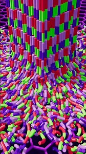 Hundreds of Squishy Rods. One Perfect Loop. 🤯 #satisfying #shorts