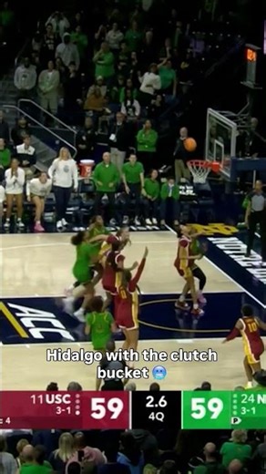 The stare down 🤝 #notredame #womensbasketball #collegebasketball #collegesports #sports #basketball