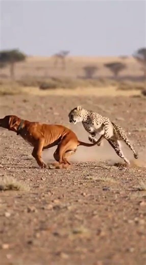 RHODESIAN RIDGEBACK vs CHEETAH | Timing Overlapped