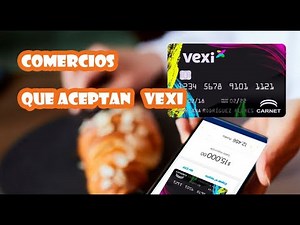 Comercios donde aceptan la tarjeta de credito VEXI