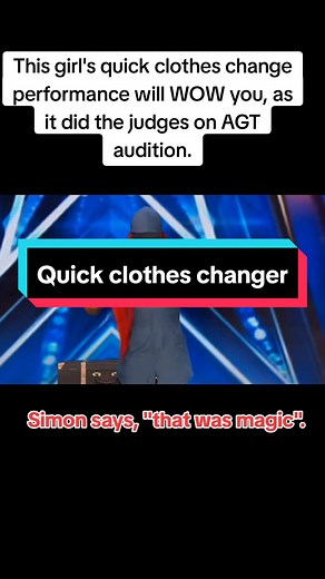 Mind-Blowing Quick Clothes Change Performance on AGT