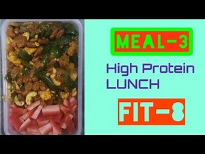 High Protein bodybuilding lunch|| Fit-8|| Easy lunch