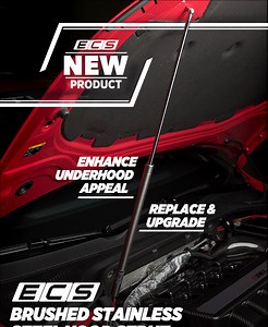 :: ECS Tuning :: ECS Brushed Stainless Steel Hood Strut...