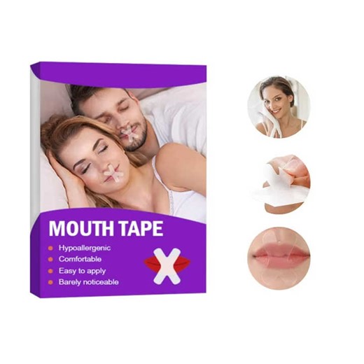 Clear Breathable Mouth Tape Premium Strip Tapes Hypoallergenic & Pain Free Removal Gentle on Skin for Outdoor Sports