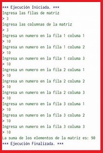 Sumar elementos de una matriz pseint - ALGORITMODETAREA