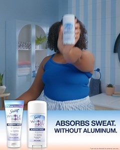 You deserve to shine but not from sweat! Try New Secret Whole Body Dry Feel Deodorant – absorbs sweat without aluminum! | Secret