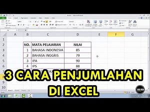 Cara Menggunakan Rumus PENJUMLAHAN Excel