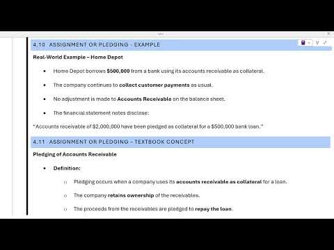 18. Assignment or Pledging of Accounts Receivables | Accounts Receivables | CPA FAR Course