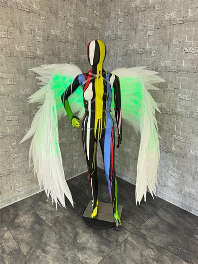 Multicolor LED Dance Wings, Wings for Dance With Light LED, Flexible Lightweight Wings, Light up Angel Wings, Hand Wings for Performance - Etsy