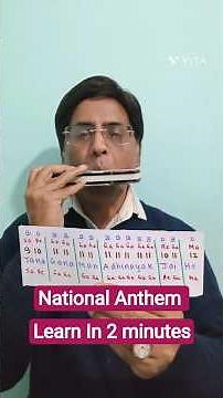 Harmonica lesson on National Anthem/ Jana gana mana harmonica notes for beginners