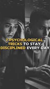 7 Psychology Tricks to Stay Disciplined Every Day 🧠🔥 #psychology #motivation #Discipline