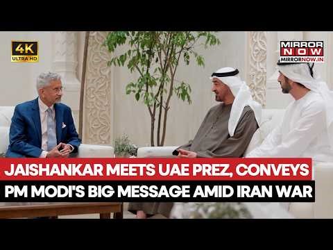 Jaishankar Meets UAE President In Abu Dhabi, Conveys PM Modi's 'Big Message' Amid US-Iran War
