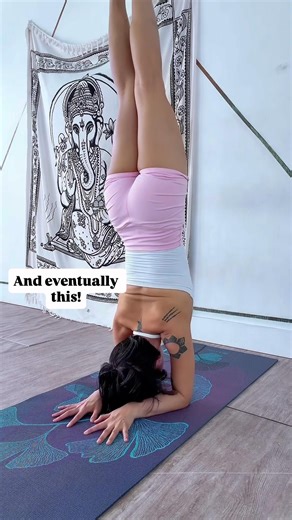 Take your forearm stand off the wall 🫠#armbalance #inversion #tutorial #yogapostures #yogapractice