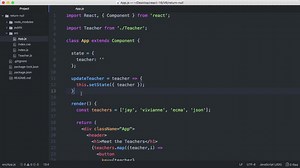 Returning null from setState