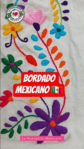 Bordando mi blusa✨️ #handbroidery #art #embrodering #bordadomexicano #bordado