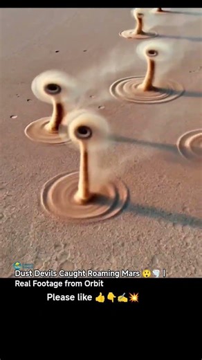 Dust Devils Caught Roaming Mars 😲🌪️ | Real Footage from Orbit