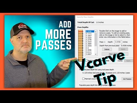 The GENIUS of adding MORE passes to Vcarve Pro toolpaths - Vectric