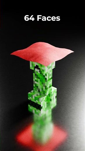 Minecraft Creeper Cloth Physics Simulation #minecraft #3danimation #minecraftanimation #animation