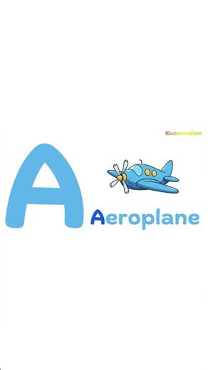 ABC Alphabet A | Blue Color Alphabet | Rainbow ABC Series 🌈 | Kids Learning