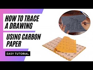 How to trace using carbon paper I Easy tutorial I Step by step trace any drawing or pattern
