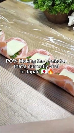 POV: Making the Viral Shiso & Cheese Tonkatsu from Japan 🇯🇵🧀