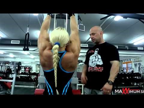 Brigita Brezovac, 6 weeks out from Ms Olympia 2012, back workout