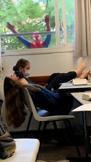 Epic Spiderman Entrance in High School – Students Shocked