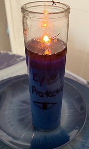 Evil Eye Protection Candle Dressed W/oils&herbs - Etsy