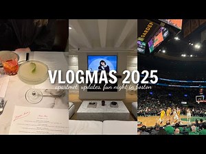 apartment updates, fun night out in the city, Celtics vs Lakers game!