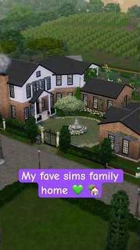 Inside my new FAVOURITE family home build 🏠💚 #sims4 #sims4cc #sims4build
