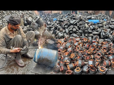 Melting Scrap to Make Brass Extrusion Rod Factory Process |