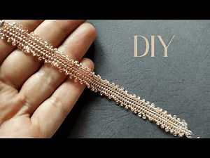 Seed Bead Bracelet Tutorial in Herringbone Beading Diy, Beading Tutorial step by step