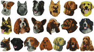 Dog Embroidery Designs, Dog Faces Embroidery, Embroidery Dog, Puppy Embroidery, Dogs Bundle Embroidery, Animal Embroidery, Machine Embroider - Etsy
