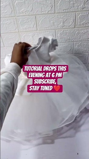 This ball gown tutorial drops this evening at 6 pm WAT!Subscribe and turn on your notifications.